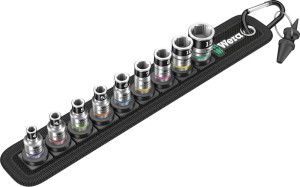 Zestaw końcówek wymiennych klucza nasadowego z funkcją przytrzymywania, 1/4, 10-częściowy Wera