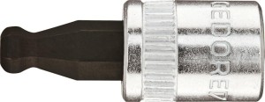 Nasadka wkrętakowa 1/4 do śrub z łbem z gniazdem 6-kąt.z kulistą główką 4x28mm GEDORE