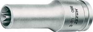 Końcówka wymienna klucza nasadowego, 3/8 do śrub z łbem Torx 12x65mm HAZET