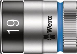 Końcówka wymienna klucza nasadowego, 6-kątna 1/2 z funkcją przytrzymania, 19 mm Wera