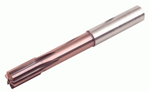 RM-MTR-0800-H7S-CS-C EVO-MTR UOP Straight flute PVD coated solid carbide reamers, with cylindrical shank and coolant holes for high speed reaming. Unequal pitch for chatter dampening.
