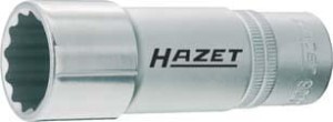 Końcówka wymienna klucza nasadowego, 12-kątna 1/2 długa 12x mm HAZET