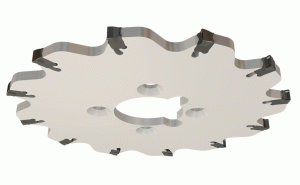 SGSA 100-4-22K-12Z-FP-Slitting cutters Carrying GSAN self-clamped inserts.