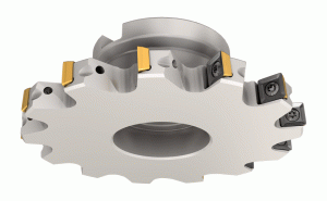 FST D100-12-27-R10-Top-side cutting, flanged type slotting cutters.