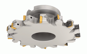FDN D125-12-32-R10-HELIQUAD, Full slot, flange-type slotting cutters.