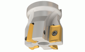 3M F90AX D4.00-8-1.50-20-Heavy duty 90° face mills carrying 3M AXKT 206.. inserts with dovetail section shape, helical cutting edges and positive rake angle. Enable a secure clamping and high durability in rough applications.