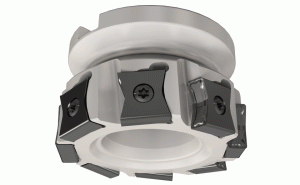 F90LN D160-10-50.80-R-N15-90° face mills carrying LN..1506... tangentially clamped inserts.
