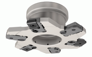 FDN D100-0810-27R-CALN12-Full slot, adjustable slotting cutters with cartridges using tangentially clamped LNET 12  inserts, 6.0-10.5 mm width range. The narrow and accurate slitting capability is used for applications like slitting bearing caps.