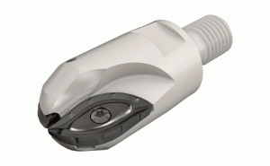 BCM D25-M16-DROPMILL, Ball nose endmills with FLEXFIT threaded adaptation carrying tangent straight edge inserts. Used for semi finishing and finishing at high feed rates. Its unique design provides a fully effective cutter - two cutting edges.