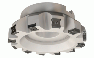 F86LNX D3.0-08-1.00-R-N15-86° face mills using all 8 cutting edges of LN..1506... tangentially clamped inserts.