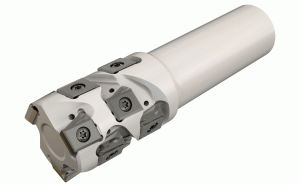 T490 LNK-D40-48-3-W32-13-Extended flute endmills carrying T490 LNMT/LNHT 13... tangentially clamped inserts with 4 helical, 13 mm long cutting edges (HELITANG T490 Line).