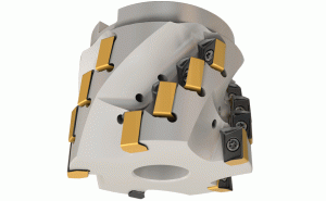 H490 SMD3.0-1.8-4-1.25-17-Extended flute shell mills carrying H490 ANKX 17.. double-sided rectangular inserts with 4 helical cutting edges (HELIDO 490 LINE).
