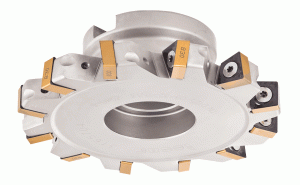FDN D125-16-32-XN13-Full slot flange type, slotting cutters carrying XNMU 1306 square inserts with 4 right- and 4 left-hand cutting edges.