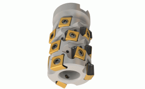 T490 SM-D40-51-3-22-11-Extended flute shell mills carrying T490 LN#T 11... tangentially clamped inserts.
