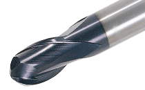EBH-A2 01-025W06-47 HS MPC-HSS short ball nose endmills, 2 flute 30° helix.