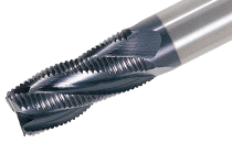 ERH-A4 12-26W12-83 HS MPC-3-5 flute, 30° helix, medium length roughing HSS endmills.