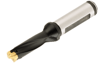 DCM 0315-094-050A-3D-Drill body with exchangeable heads, internal coolant holes and one flat shank. Drilling depth: 3xD