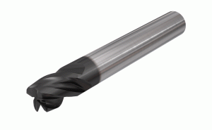 EC-H4S 08-08W08CF-E63 IC900-Short 4 flute endmills with different helix (36° & 40°) and variable pitch for chatter dampening, for very high material removal rates in roughing and finishing operations. Full slot milling up to 1XD.