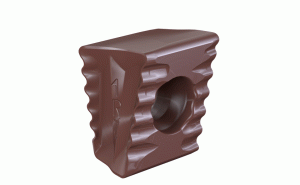 T490 LNMT1306PNR-RDPFW IC840-Tangentially clamped inserts with 4 serrated and helical cutting edges.