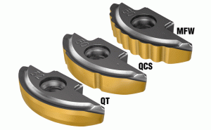 BLR D500-QCS IC808-Round segment double-sided inserts for ball nose milling cutters