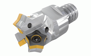 CH45-10/.39-1-MMT05-PN06-Upper and bottom chamfering endmills with a MULTI-MASTER thrded adaptation carrying pentagonal inserts with 5 front and 5 back cutting edges.