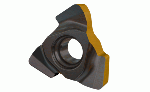 TR90 TXMT 100408 IC808-Single-sided insert with three cutting edges for 90° shoulder and face milling.