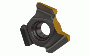 TR45 TXMT 1004 IC808-Single-sided inserts with three cutting edges for 45° chamfering and face milling.