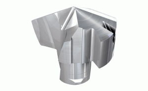 ICN 158 IC08-Exchangeable drilling heads for DCN drills, for machining ISO N materials. The drill head is designed with a sharp cutting edge and polished rake face, available in increments of 0.1 mm