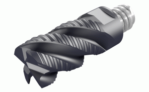 MM ERS500B75-4T08 IC908-Interchangeable solid carbide rough milling heads with 1.5xD flute lengths, for high metal removal applications.