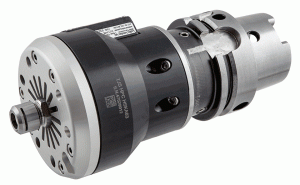 TJS HPC HSK A63-High-Pressure Coolant driven HSM spindle with HSK shank, for small diameter cutting tools. Can be used for semi finish and finish machining applications.