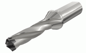 D3N 0492-147-063A-3D-Exchangeable head 3 flute drills with coolant holes and one flat shank, drilling depth 3xD