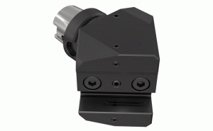 HSK A63TM ASHN 25 45 HPMC-Square shank tool adapters with HSK exchangeable shanks for 45° mounting on multi-tasking machines with a bottom fed high pressure coolant channels (JHP-MC). (right-or-left hand tools can be used).