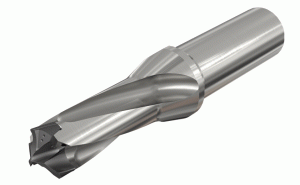 D3N 230-035-32R-1.5D-Exchangeable head 3 flute drills with internal coolant holes and round shank, drilling depth 1.5xD
