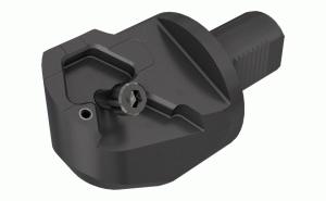 VDI40-DTF50E-L60R-QUICK-CHANGE holder with a Dovetail connection for external turning aluminum wheels with CUT-GRIP heads.