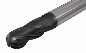 EB060A16-4C06 IC902-4 flute, 30° helix medium length solid carbide ball nose endmills.