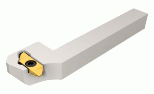 Y-SCHR 16-22BF-Y-axis screw lock integral tools carrying SWISSCUT inserts for grooving and turning on Swiss-Type machines.