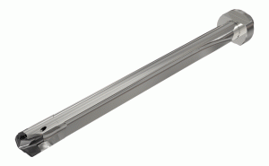 MNSNT 140-780-MF16X1-Gundrills carrying standard SUMOCHAM indexable inserts and a rear threaded connection which enables attaching different standard shank types.