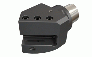 C6 ASHR 1.0-45 HPMC-Holders with CAMFIX (ISO 26623-1 standard) shanks, carrying square shank tools for 45° mounting on turn-mill machines.