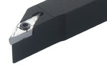 SVACR 1010M-11S-91° lead angle screw lock tools carrying 35° diamond inserts with 7° clearance angle.