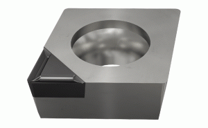 CCGT 060208F MD ID8-Positive 80° rhombic inserts with 2 Types MD/RD chipbreaking PCD tips for aluminum and other non-ferrous materials finishing & medium applications.
