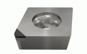 CCGW 060204S-MT BI25H-Positive 80° rhombic inserts with a single CBN mini tip flat rake angle for hardened steel and cast iron