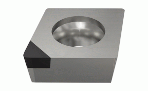 CCGW 060202S W-MT BI15H-Positive 80° rhombic inserts with a single CBN wiper, mini tip and flat rake angle for hardened steel and cast iron