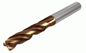 SCCD 048-020-060 ACF3 IC608-Three flute solid carbide flat head drills with coolant holes, drilling depth 3xD