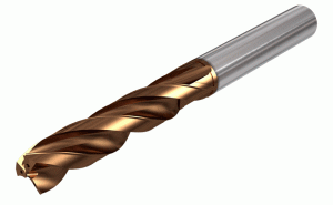SCCD 052-035-060 ACF5 IC608-Three flute solid carbide flat head drills with coolant holes, drilling depth 5xD.