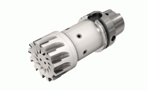 SPN D100-16-HSK 63R-BRC02 ID5-90° endmills with HSK adaptation on which brazed PCD inserts are mounted for machining aluminum at high rotational speeds with IT.TE.DI. tools