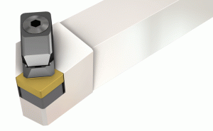 CCKNL 3225P-1204F-75° lead angle clamp lock tools carrying negative 80° rhombic ceramic inserts for facing
