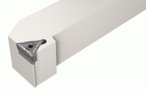 STFCL 08-2-Screw lock tools carrying triangular inserts with 7° clearance angle for face turning.