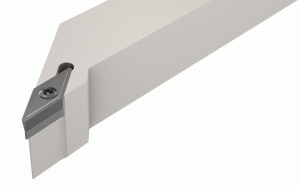 SVJCR 10-3-93° lead angle screw lock tools carrying 35° diamond inserts with 7° clearance angle.