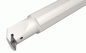 A-SVUNL 12-2.5-Boring bars with internal coolant holes carrying 35° negative rhombic inserts.