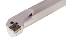 S32U PQLNL-12-Lever lock boring bars carrying negative square inserts with 80° corners. S - Steel shank; A - Steel shank with coolant hole.